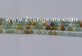 CAM02 6mm round mixed color natural amazonite beads Wholesale