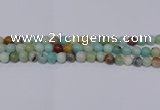 CAM03 round mixed color  8mm  natural amazonite beads wholesale