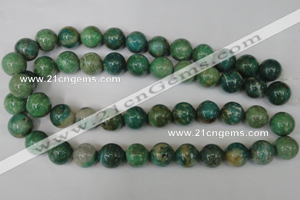 CAM1006 15.5 inches 16mm round natural Russian amazonite beads