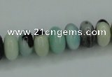 CAM101 15.5 inches 6*12mm rondelle amazonite gemstone beads