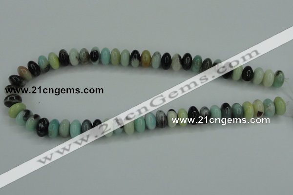 CAM101 15.5 inches 6*12mm rondelle amazonite gemstone beads