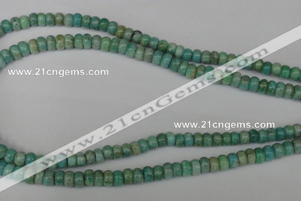 CAM1010 15.5 inches 4*7mm rondelle natural Russian amazonite beads