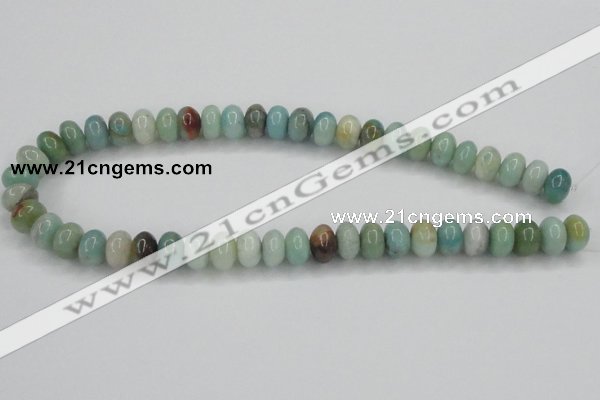 CAM102 15.5 inches 8*12mm rondelle amazonite gemstone beads