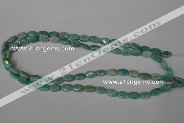 CAM1020 15.5 inches 8*12mm oval natural Russian amazonite beads