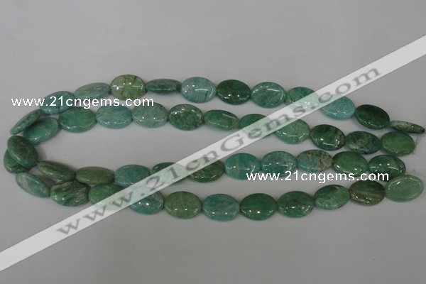 CAM1021 15.5 inches 13*18mm oval natural Russian amazonite beads