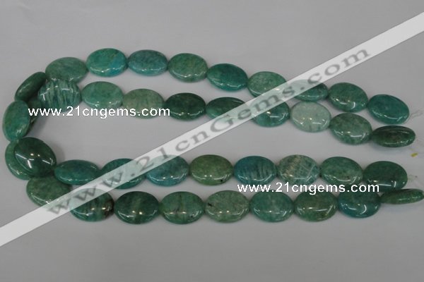 CAM1022 15.5 inches 15*20mm oval natural Russian amazonite beads