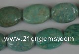 CAM1023 15.5 inches 15*20mm flat drum natural Russian amazonite beads