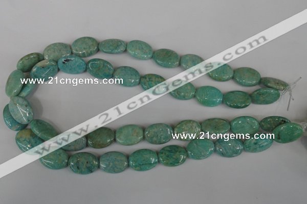 CAM1023 15.5 inches 15*20mm flat drum natural Russian amazonite beads