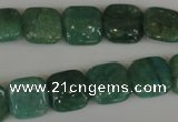 CAM1026 15.5 inches 12*12mm square natural Russian amazonite beads