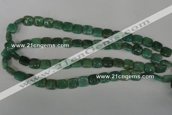 CAM1026 15.5 inches 12*12mm square natural Russian amazonite beads