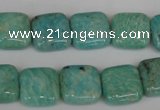 CAM1027 15.5 inches 14*14mm square natural Russian amazonite beads