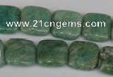 CAM1028 15.5 inches 16*16mm square natural Russian amazonite beads