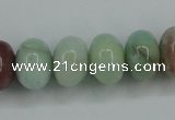 CAM103 15.5 inches 10*14mm rondelle amazonite gemstone beads