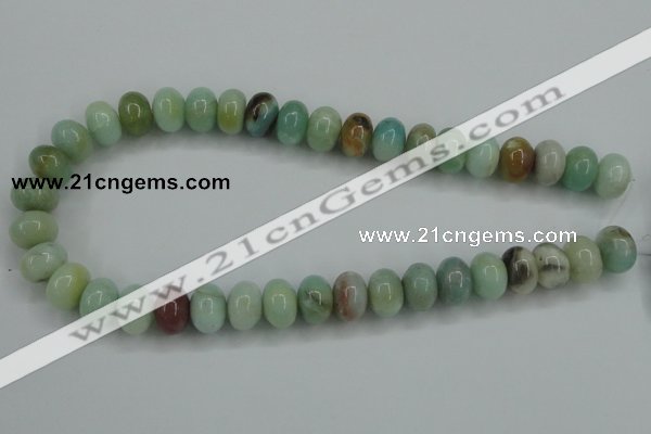 CAM103 15.5 inches 10*14mm rondelle amazonite gemstone beads