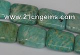 CAM1033 15.5 inches 15*20mm rectangle natural Russian amazonite beads