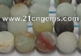 CAM1101 15.5 inches 6mm round matte amazonite beads wholesale