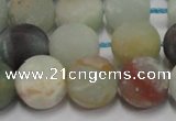 CAM1103 15.5 inches 10mm round matte amazonite beads wholesale