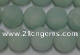 CAM1112 15.5 inches 8mm round matte amazonite beads wholesale