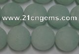 CAM1113 15.5 inches 10mm round matte amazonite beads wholesale