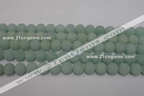 CAM1113 15.5 inches 10mm round matte amazonite beads wholesale