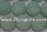 CAM1114 15.5 inches 12mm round matte amazonite beads wholesale