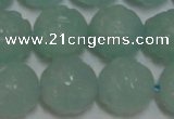 CAM1126 15.5 inches 16mm carved round amazonite beads wholesale