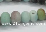 CAM1135 15.5 inches 6*10mm - 15*20mm rondelle matte amazonite beads