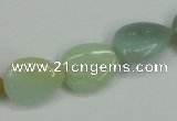 CAM116 15.5 inches 13*18mm flat teardrop amazonite gemstone beads