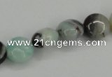 CAM121 15.5 inches 12mm flat round amazonite gemstone beads