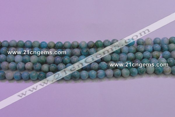 CAM1251 15.5 inches 6mm round natural Russian amazonite beads