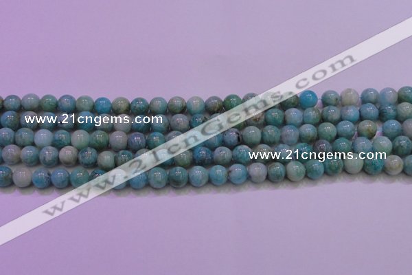 CAM1252 15.5 inches 8mm round natural Russian amazonite beads