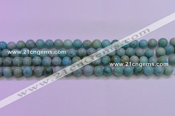 CAM1253 15.5 inches 10mm round natural Russian amazonite beads