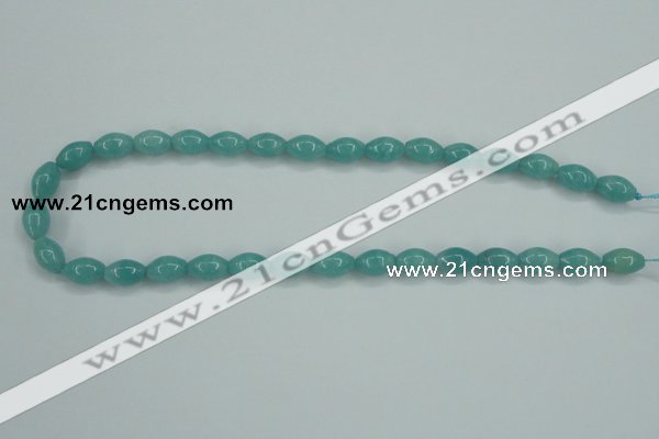 CAM129 15.5 inches 8*12mm rice amazonite gemstone beads wholesale