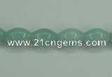 CAM130 15.5 inches 8*12mm rice amazonite gemstone beads wholesale