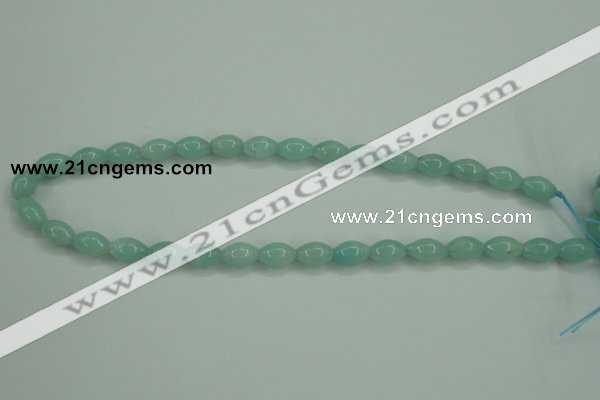 CAM130 15.5 inches 8*12mm rice amazonite gemstone beads wholesale