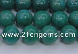 CAM1303 15.5 inches 10mm round natural Russian amazonite beads