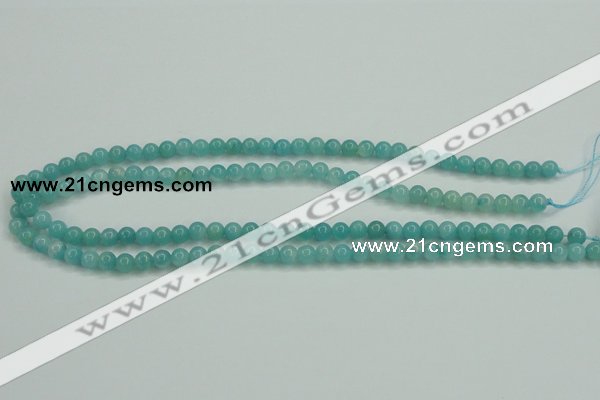 CAM134 15.5 inches 6mm round amazonite gemstone beads wholesale