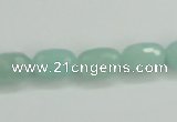 CAM139 15.5 inches 8*12mm faceted drum amazonite gemstone beads