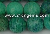 CAM1406 15.5 inches 16mm faceted round Russian amazonite beads