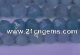 CAM1416 15.5 inches 6mm faceted nuggets Chinese amazonite beads