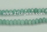 CAM143 15.5 inches 4*6mm faceted rondelle amazonite gemstone beads