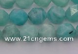 CAM1437 15.5 inches 8mm faceted nuggets amazonite gemstone beads