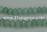 CAM144 15.5 inches 5*8mm faceted rondelle amazonite gemstone beads