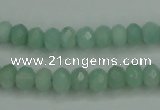 CAM144 15.5 inches 5*8mm faceted rondelle amazonite gemstone beads