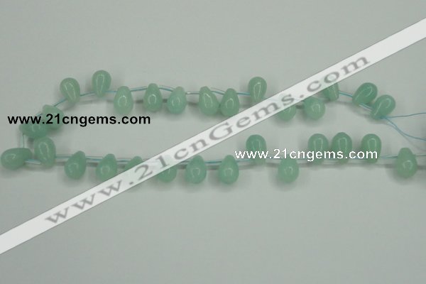 CAM145 10*14mm top-drilled teardrop amazonite gemstone beads