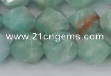 CAM1475 15.5 inches 12mm faceted nuggets Brazilian amazonite beads