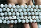 CAM1494 15.5 inches 8mm faceted nuggets amazonite beads wholesale