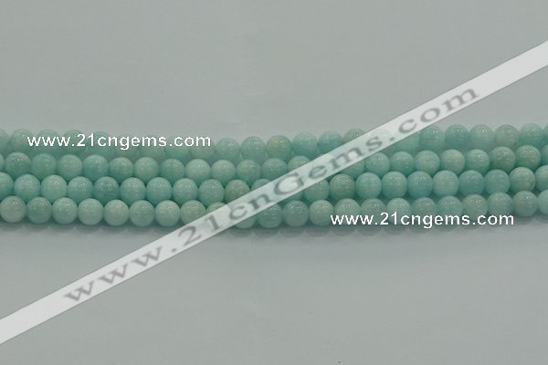 CAM1501 15.5 inches 6mm round natural peru amazonite beads