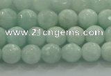 CAM1511 15.5 inches 6mm faceted round natural peru amazonite beads