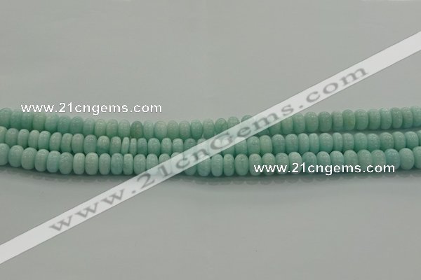 CAM1531 15.5 inches 4*6mm rondelle natural peru amazonite beads